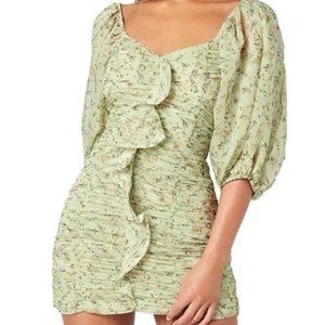 Mink Pink Olla Mini Dress Green